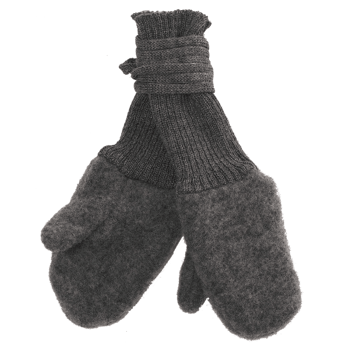 Wool fleece mittens