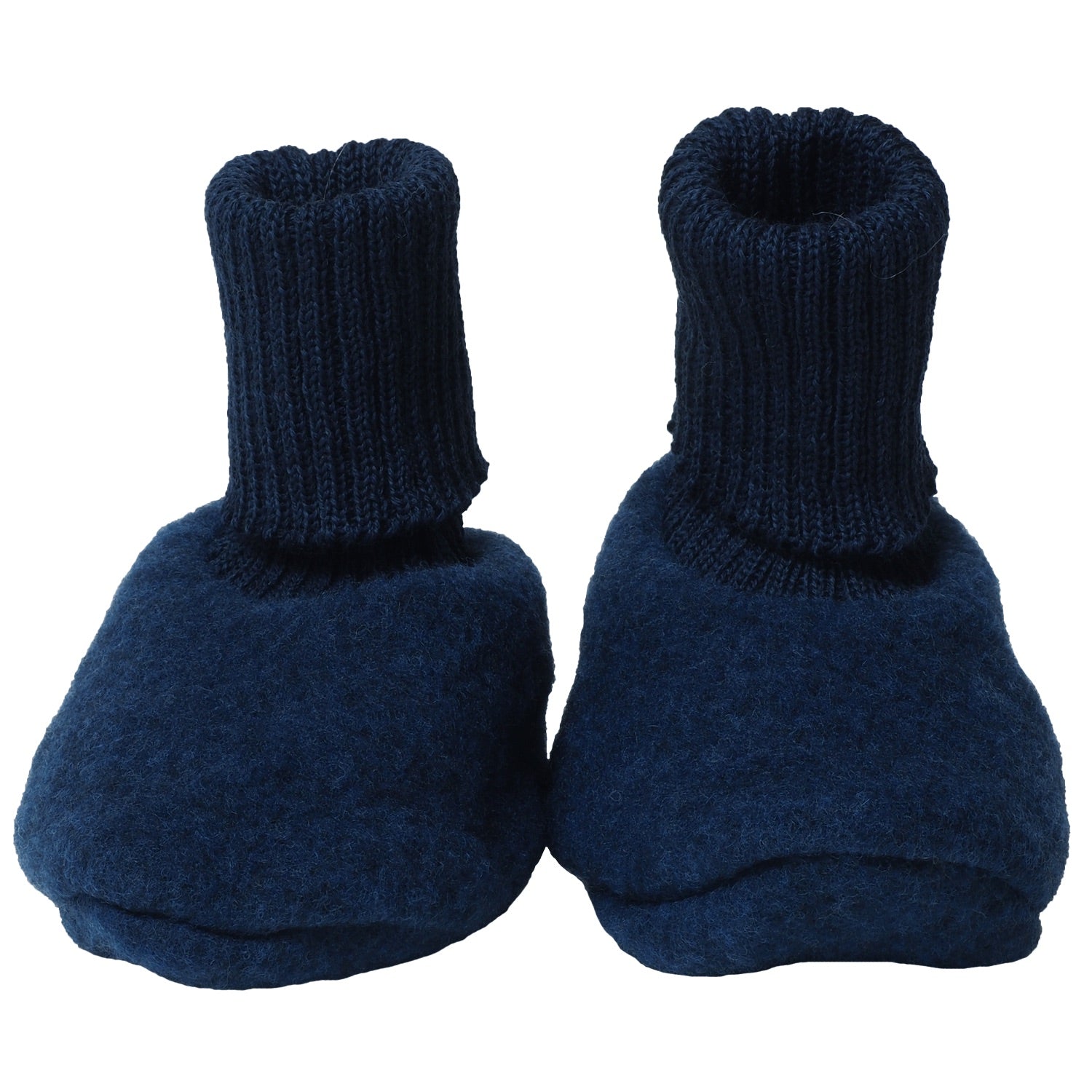  Reiff wool fleece booties in navy