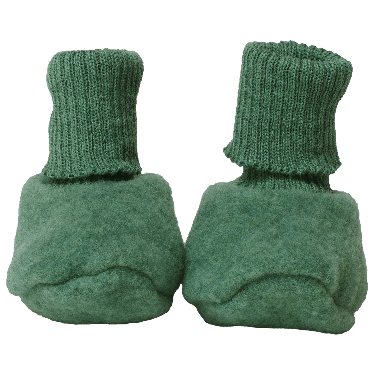  Reiff wool fleece booties in sage