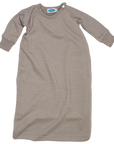 Reiff organic wool/silk sleepsack in sand color. Long sleeve lightweight. TOG = 1.