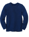 Disana Aran wool sweater in navy