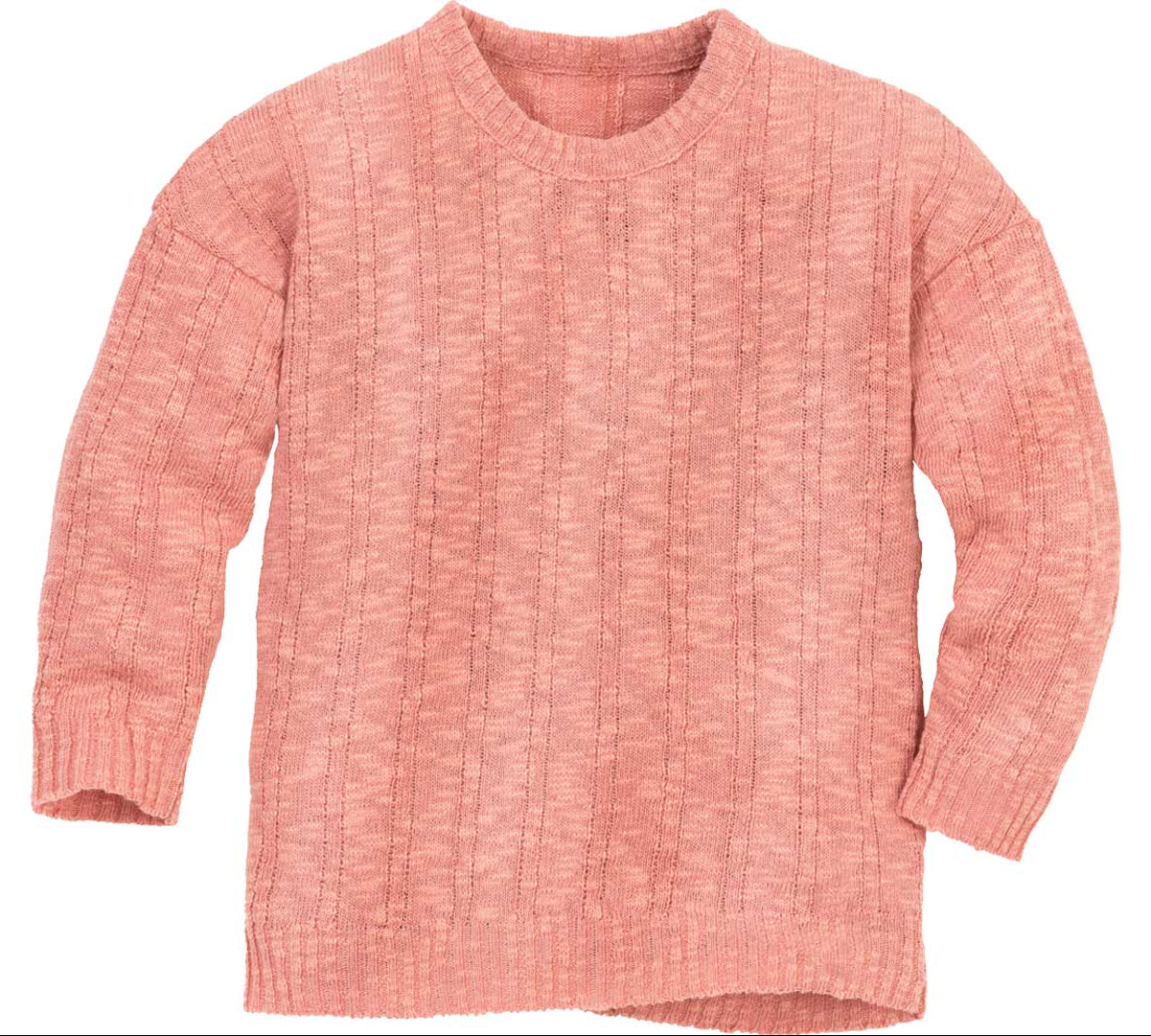 Disana cotton-linen sweater in soft pink