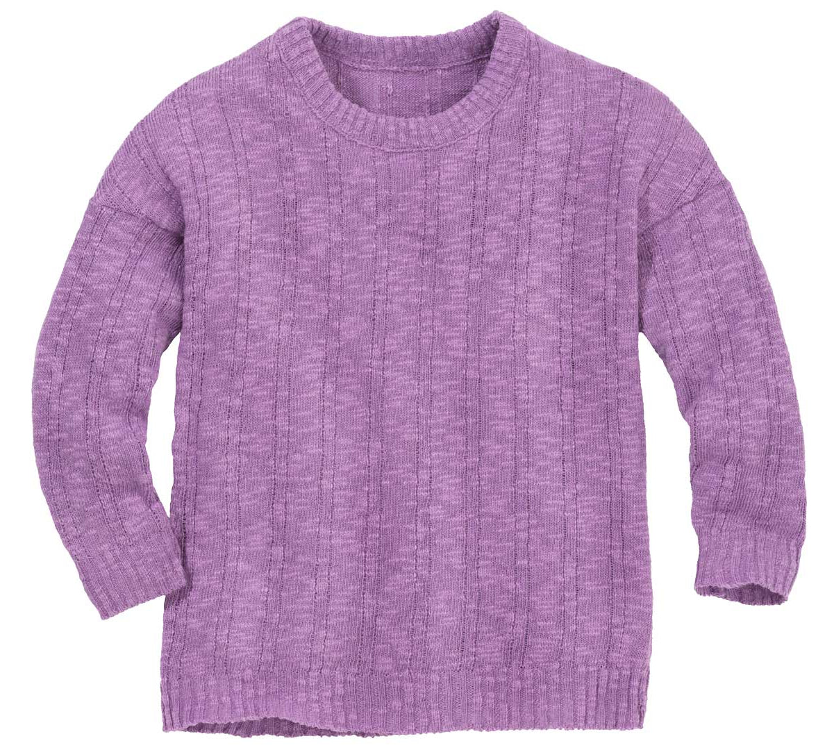 Disana cotton-linen sweater in lilac