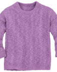 Disana cotton-linen sweater in lilac