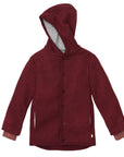 Disana boiled wool jacket in cassis