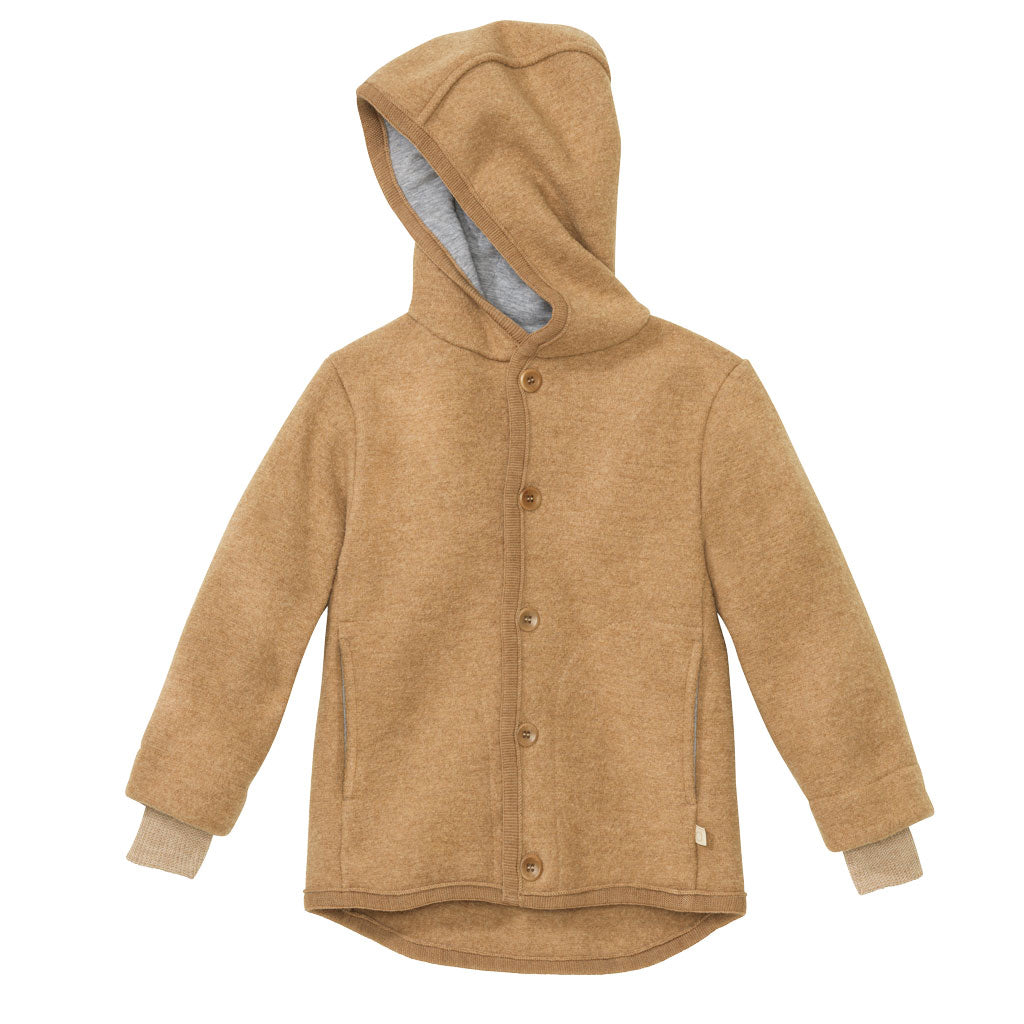 Disana boiled wool jacket in caramel