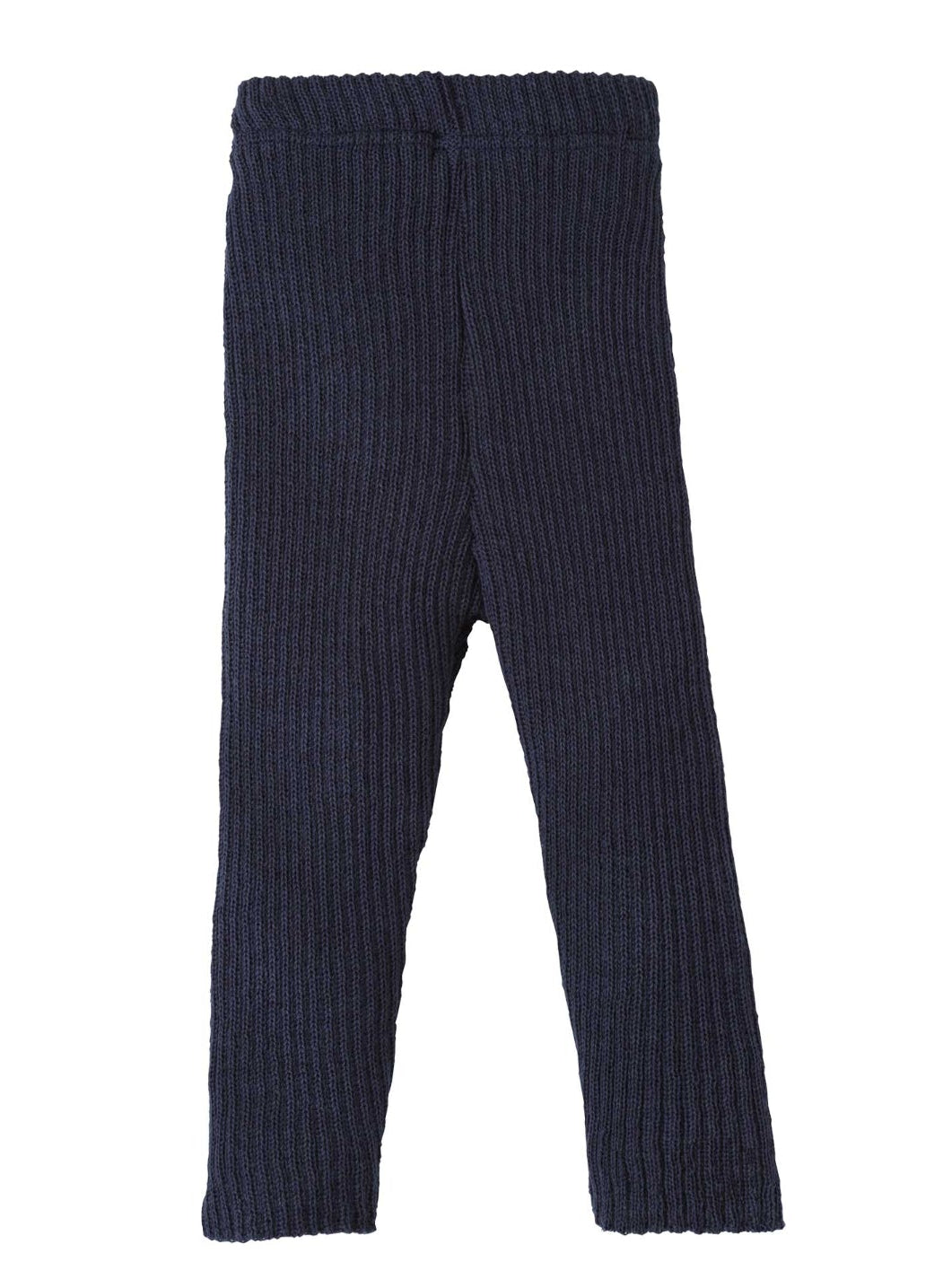 Disana ribbed wool winter leggings in indigo