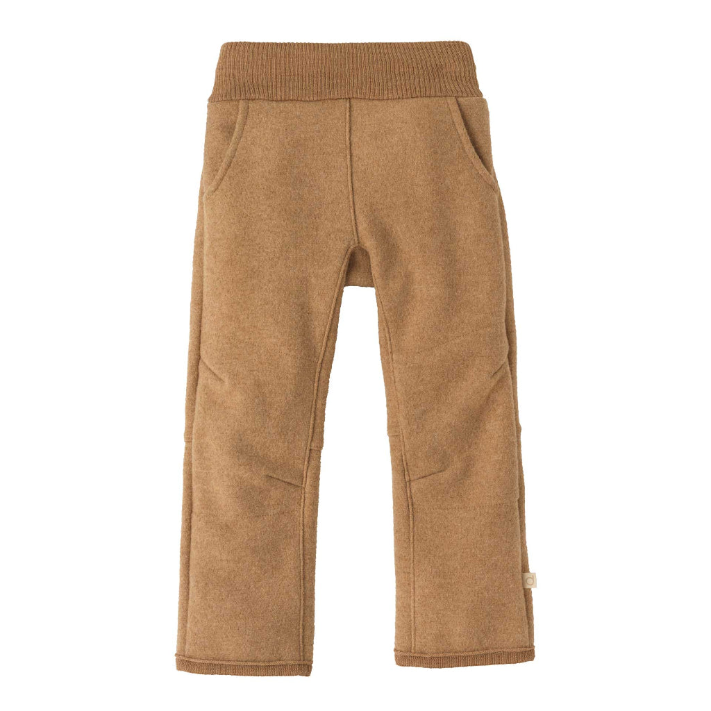 Disana boiled wool trousers in caramel