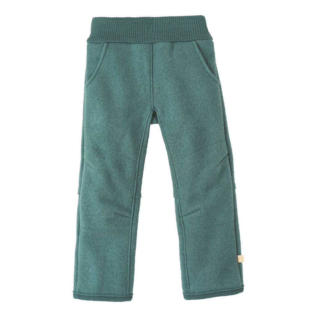 Disana boiled wool trousers in eucalyptus 