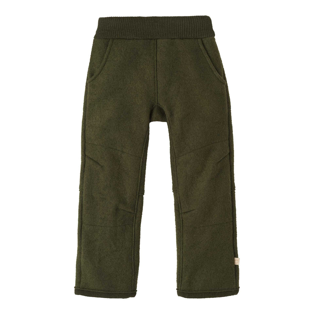 Disana boiled wool trousers in olive