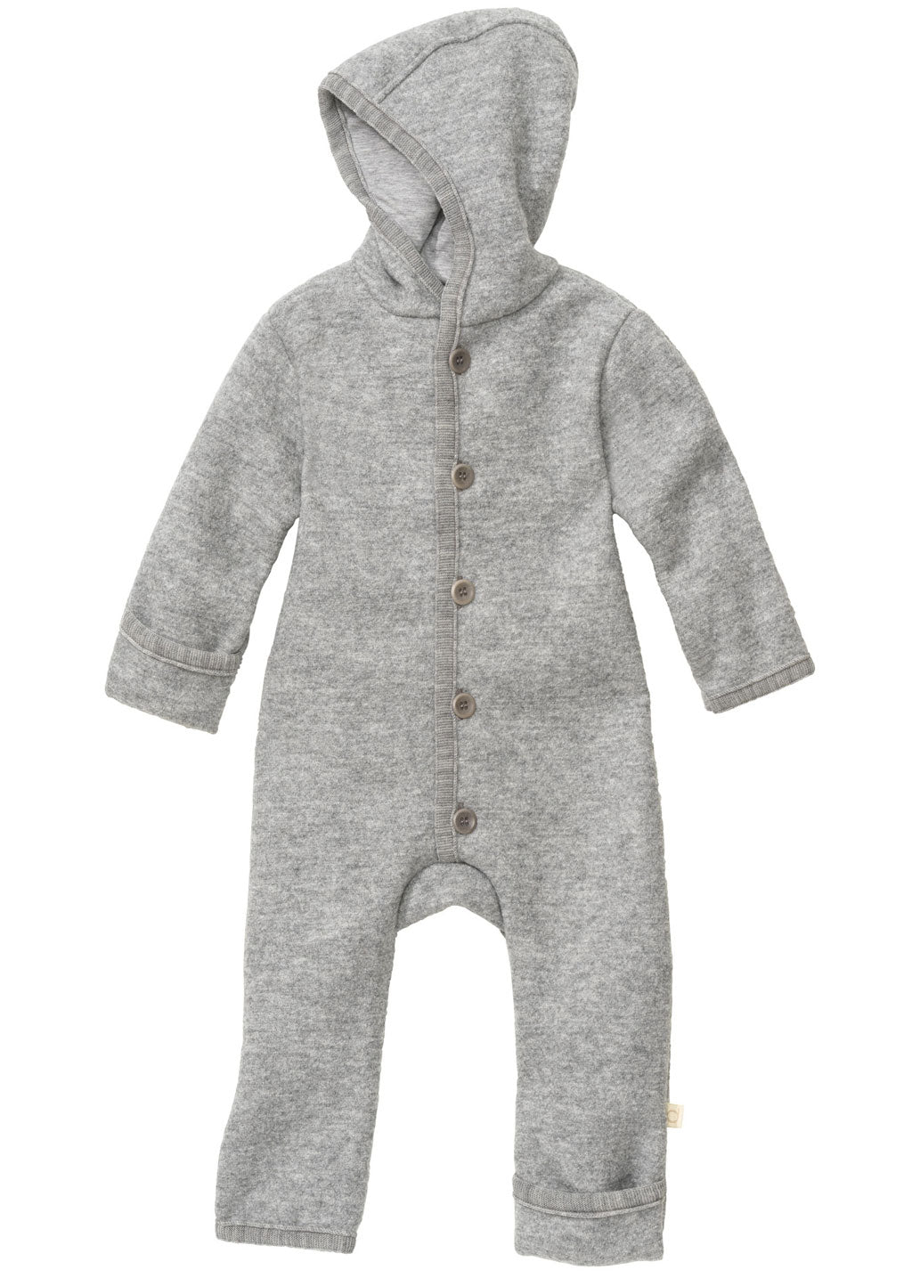 Disana boiled wool overall in gray 