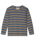 Serendipity river stripe cotton long sleeve shirt