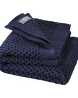 Disana organic merino wool honeycomb blanket in indigo