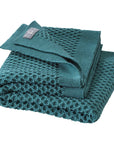 Disana organic merino wool honeycomb blanket in eucalyptus