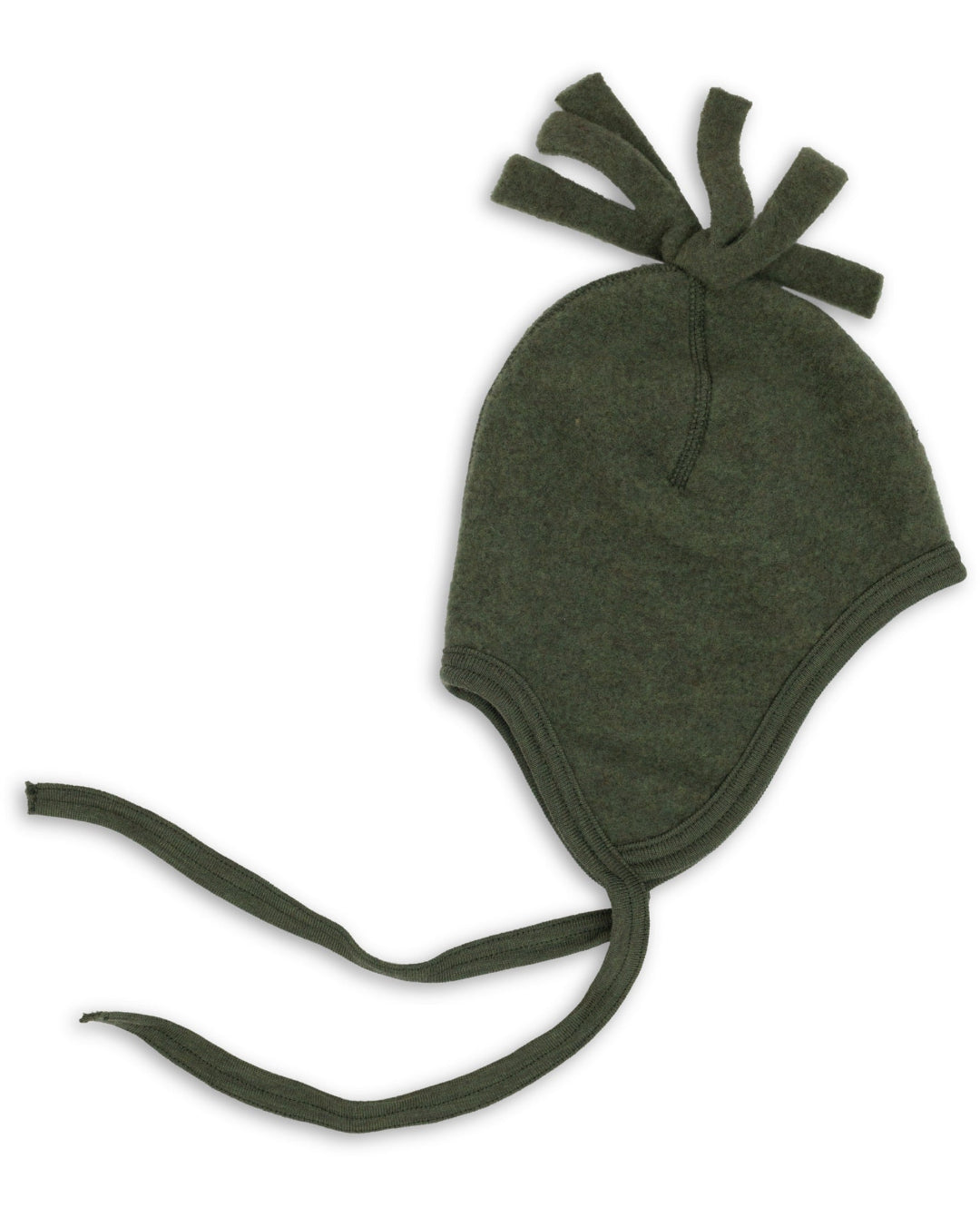 Engel wool fleece hat with tassel in reed melange