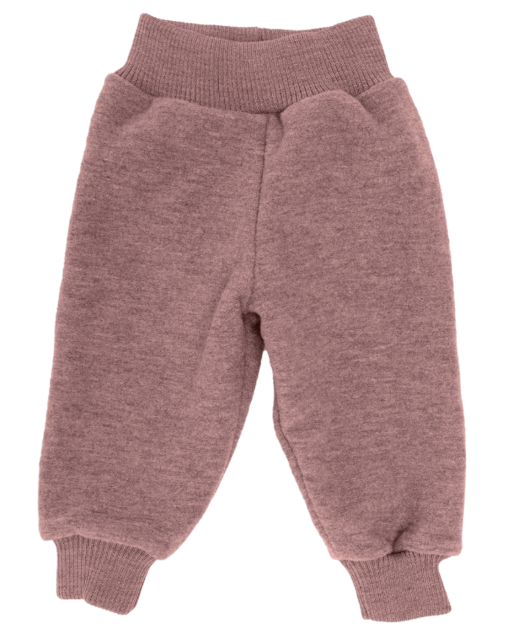 Engel boiled wool pants in rose melange