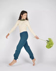Boiled wool pants for big kids