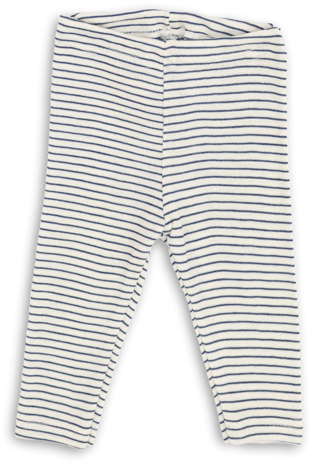 Engel silk wool blend baby leggings in navy natural stripe
