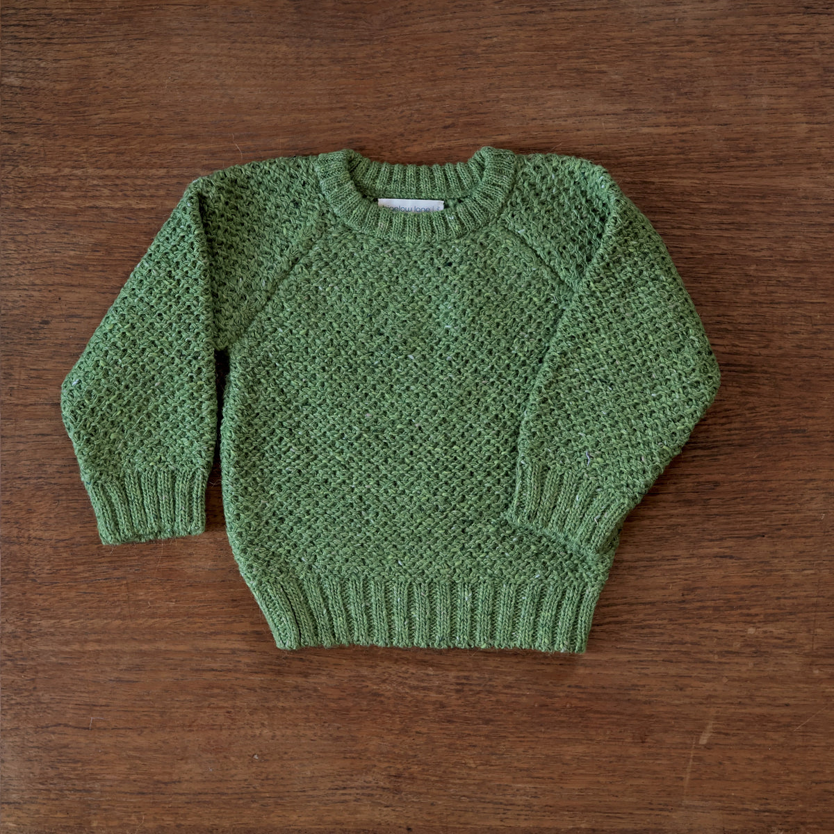 Bigelow Lane alpaca-wool Tuck sweater in moss