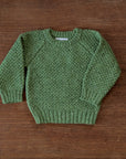 Bigelow Lane alpaca-wool Tuck sweater in moss
