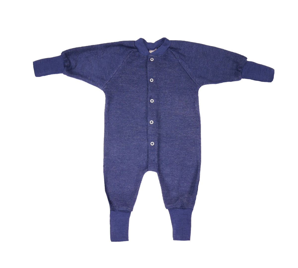 Cosilana wool terry footless pajamas in blue