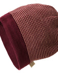 Disana wool melange beanie in cassis rose