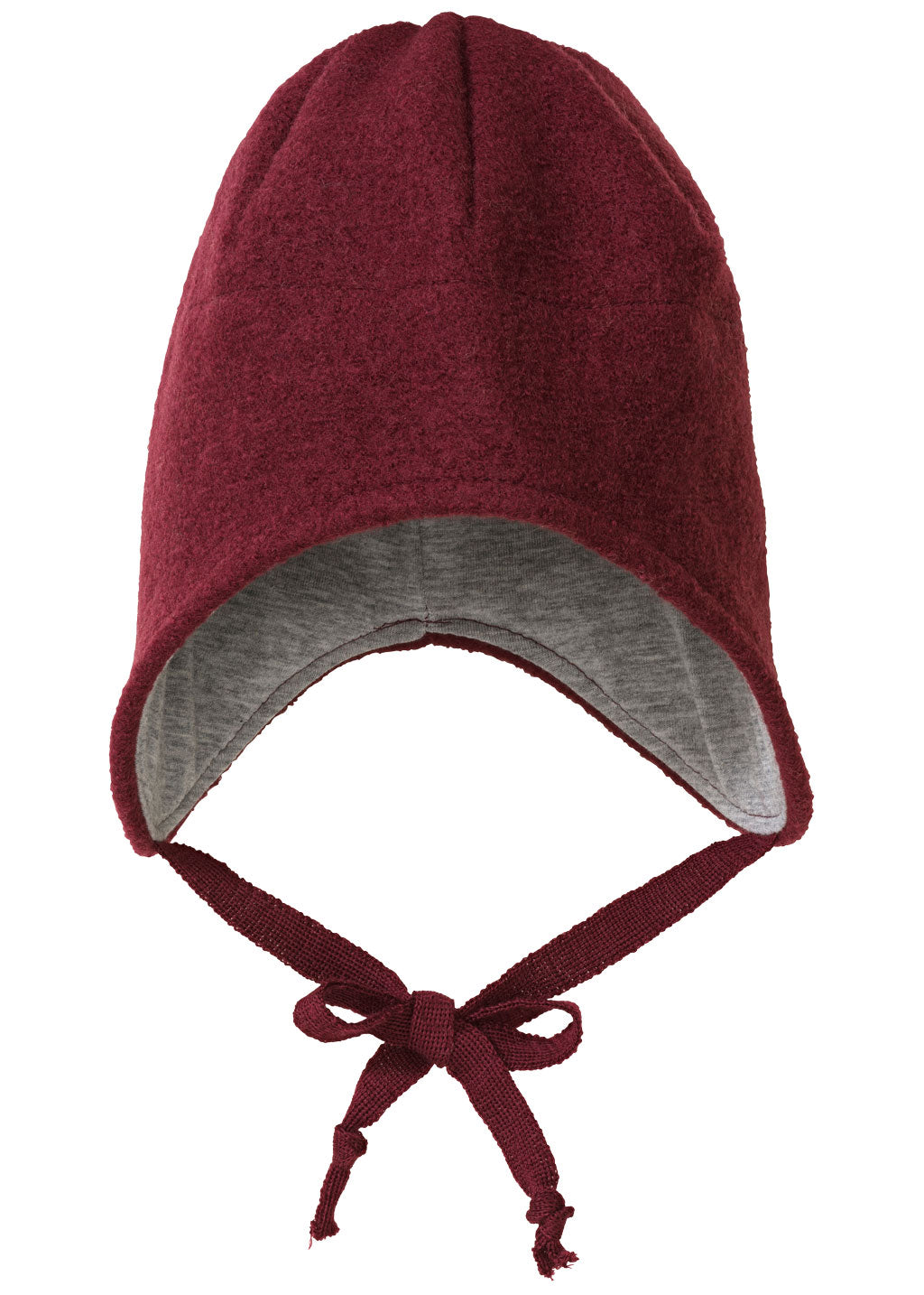 Disana boiled wool hat in cassis