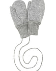 Disana boiled wool mittens in gray
