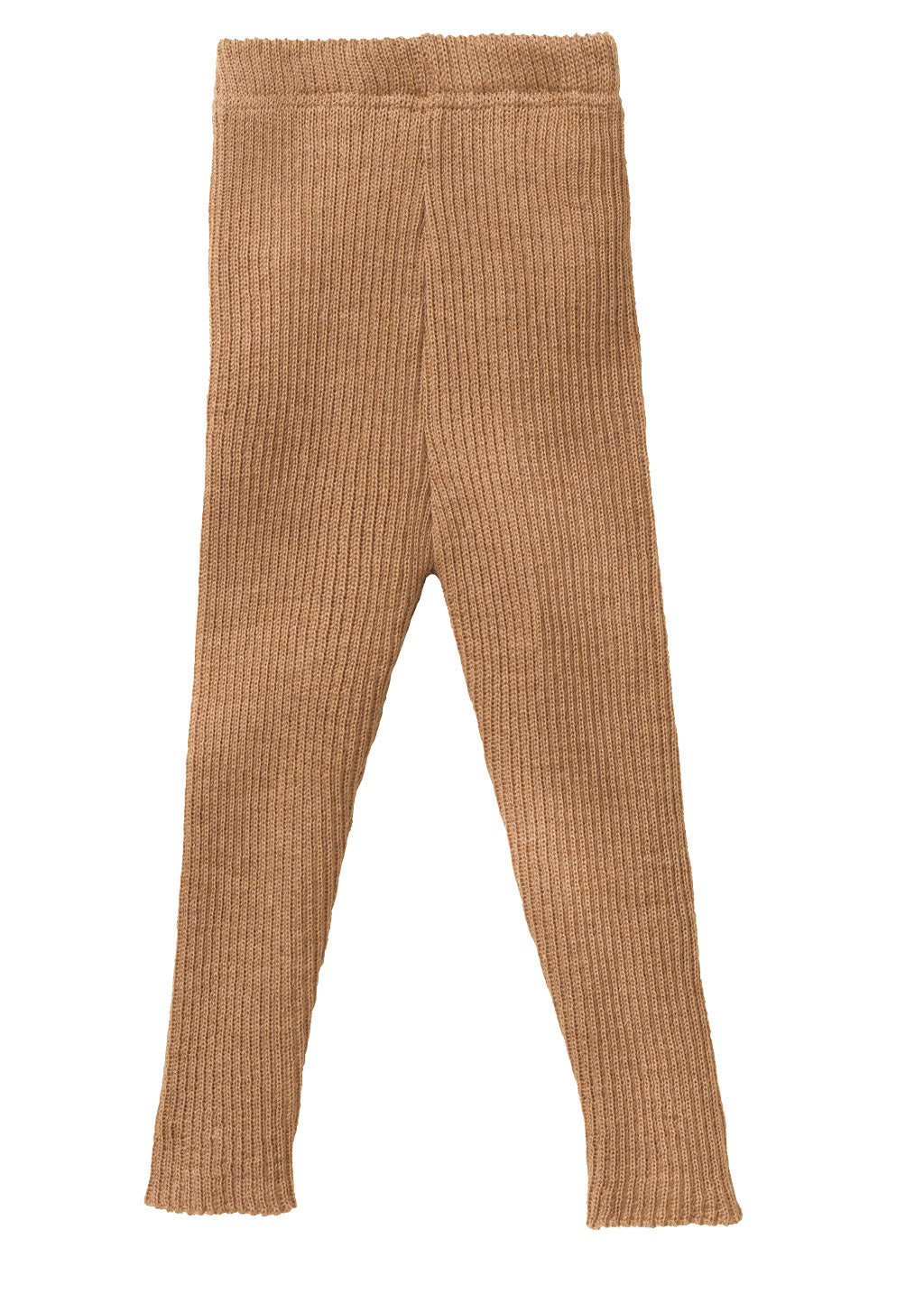 Disana ribbed wool winter leggings in caramel