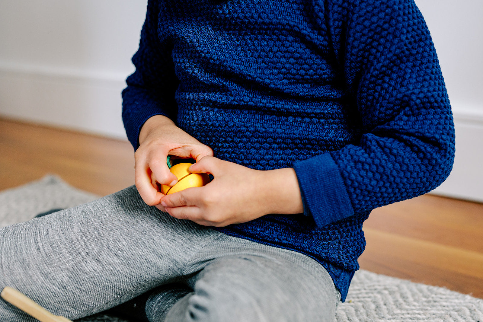 Wool honeycomb sweater – Bigelow Lane - Main Image