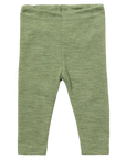 Engel 100% wool baby leggings in sage heather