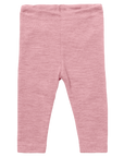 Engel 100% wool baby leggings in rose heather