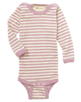 Engel 100% wool bodysuit in rose heather