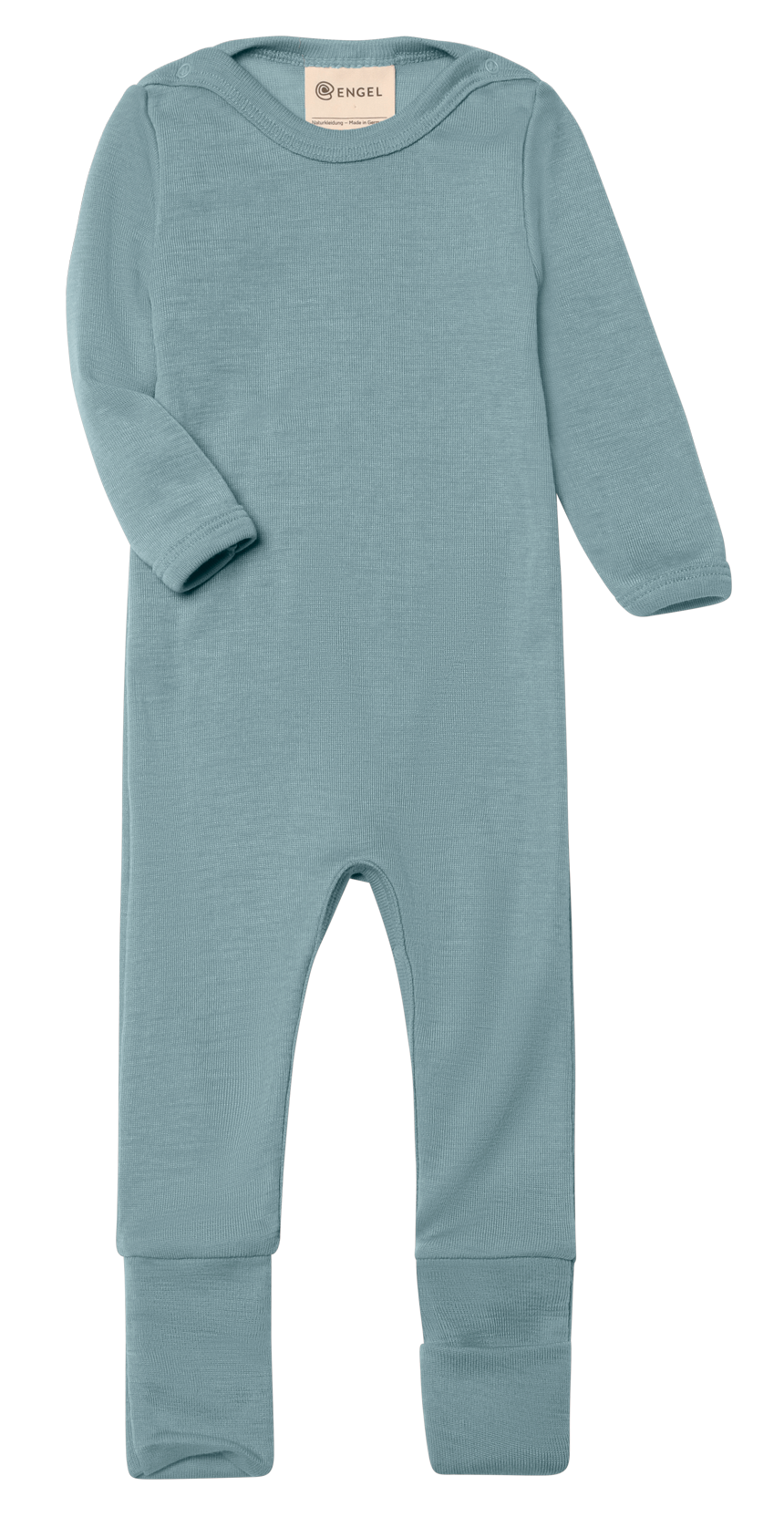 Engel slate blue wool/silk sleep overall