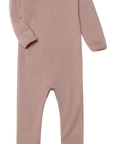 Engel dusty rose wool/silk sleep overall