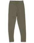 Engel children's wool-silk leggings in olive