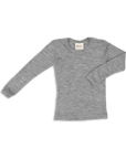 Engel long sleeve shirt in gray, made of a wool silk blend