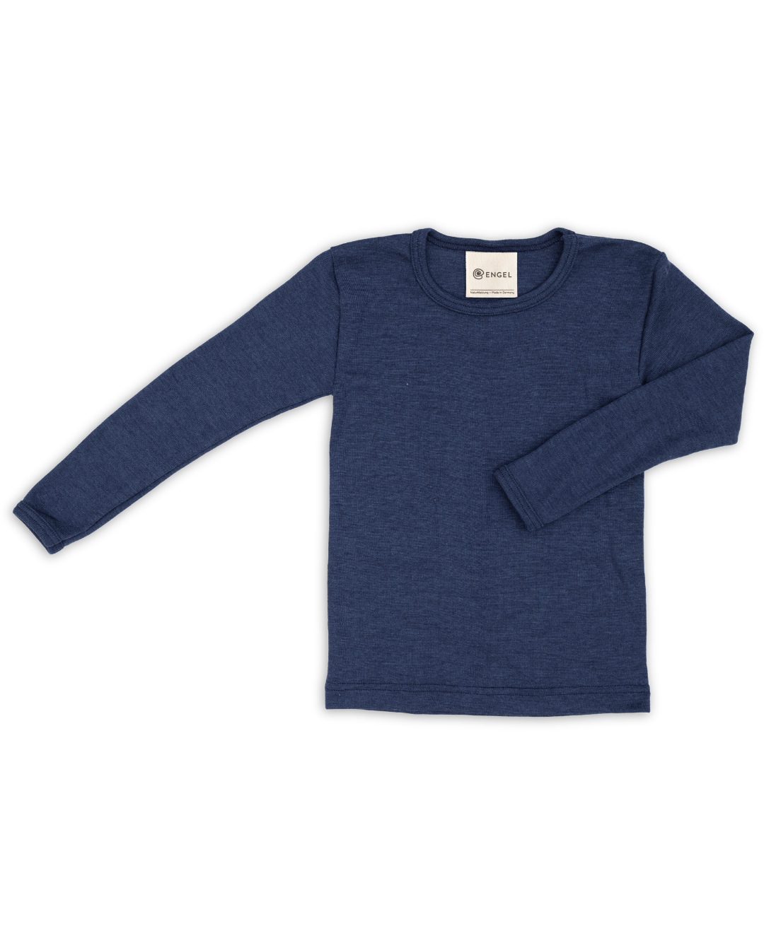 Engel long sleeve shirt in navy, made of a wool silk blend