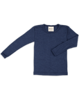 Engel long sleeve shirt in navy, made of a wool silk blend