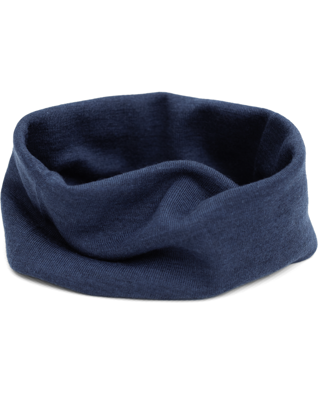 Engel wool-silk loop scarf in navy