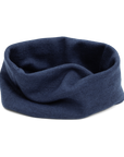 Engel wool-silk loop scarf in navy