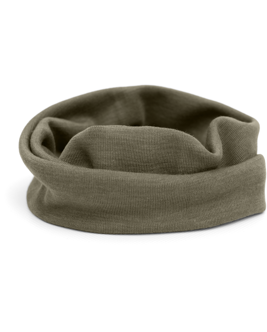 Engel wool-silk loop scarf in olive