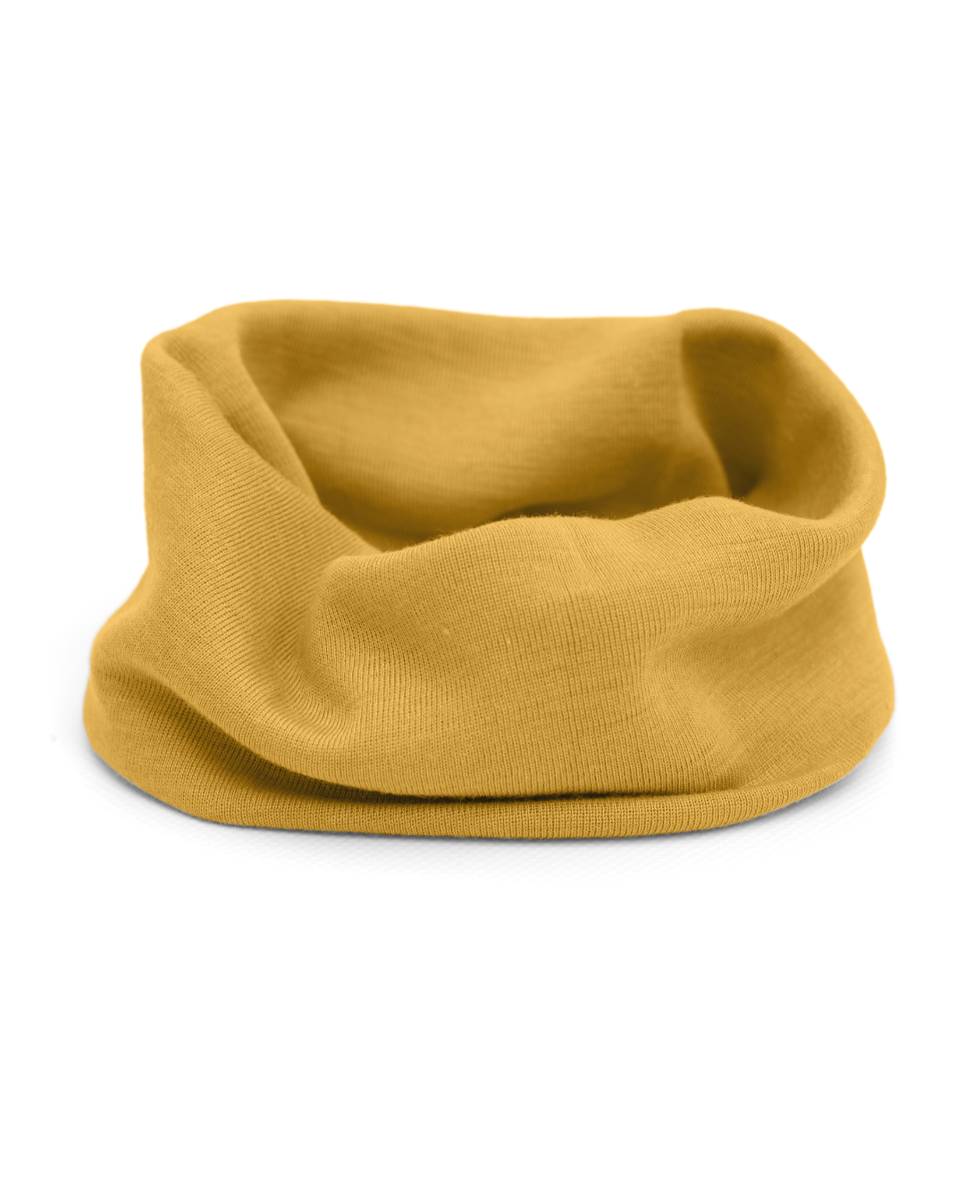 Engel wool-silk neck warmer in saffron