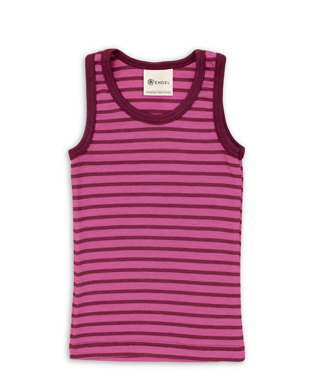 Engel striped tank in orchid-raspberry made of a wool silk blend