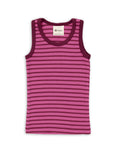 Engel striped tank in orchid-raspberry made of a wool silk blend