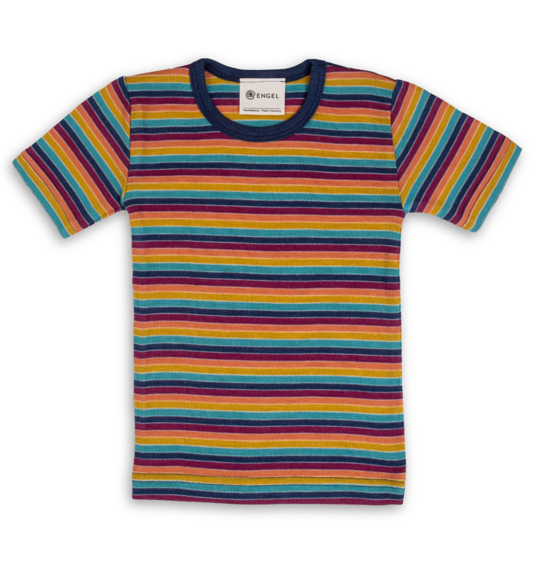 Engel wool-silk tee in retro stripe
