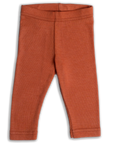 Engel wool silk baby leggings in tangerine