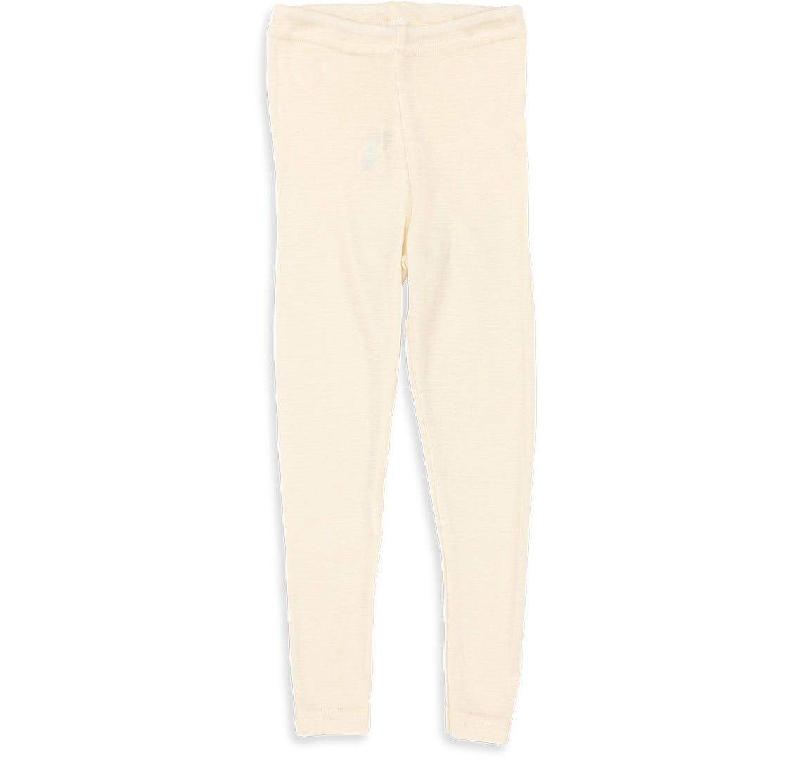 Engel 100% wool kids leggings in natural