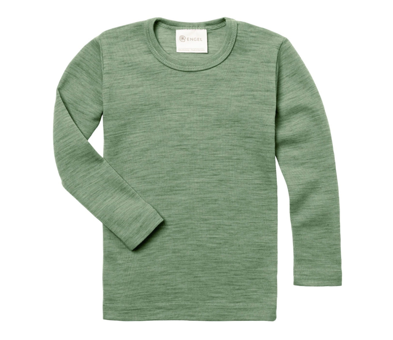 Engel 100% wool shirt in sage heather