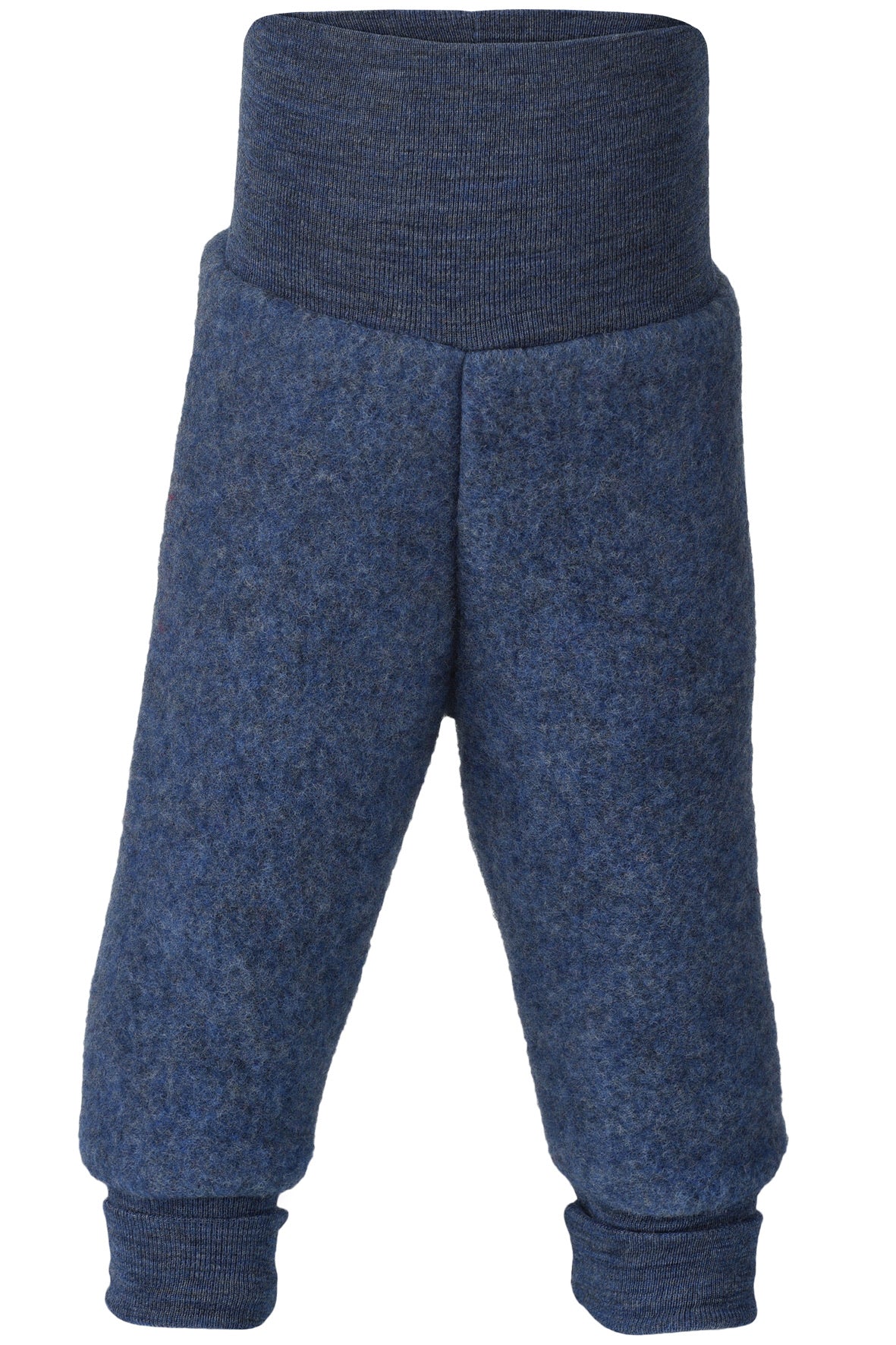 Engel wool fleece pants in blue melange 